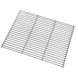 SANTOS BBQ Edelstahl Grillrost für Weber Spirit 300er, 29 x 44,2 cm