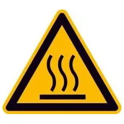 Warnschild Folie 44 St. Heisse Oberfl. SL 25mm 44 Stück