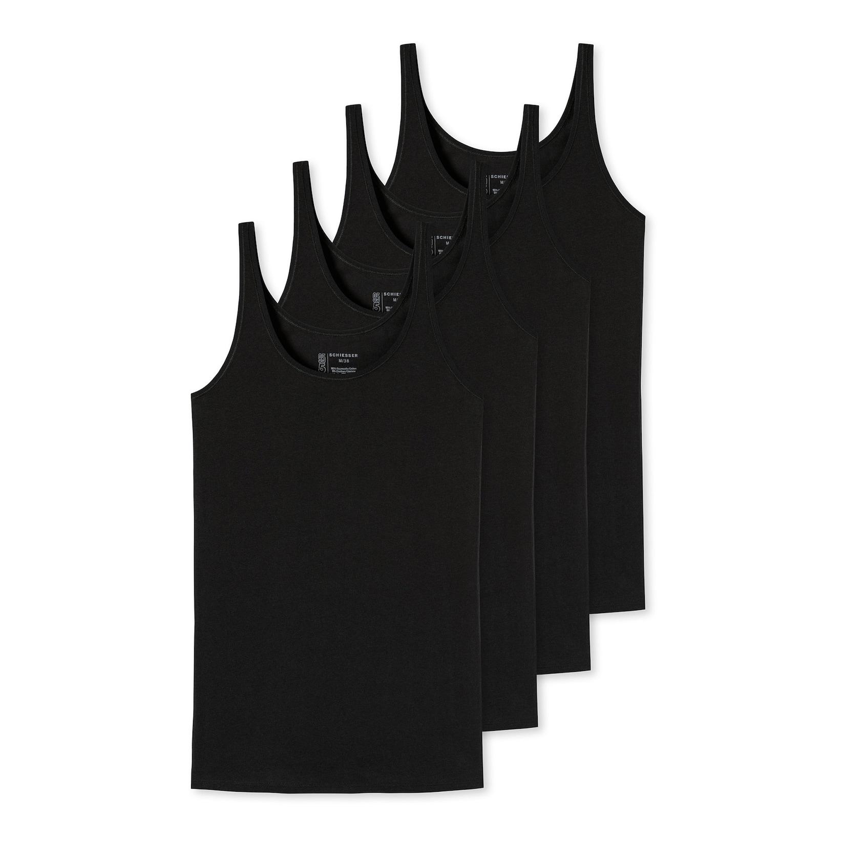 Schiesser Damen Tanktop 95-5 Serie 4er Pack