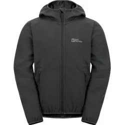 JACK WOLFSKIN Kinder Funktionsjacke FOURWINDS JACKET KIDS, Größe 128 in Schwarz Schwarz