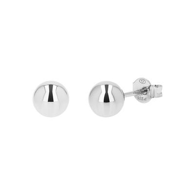Paar Ohrstecker TOM TAILOR, silber (silberfarben), Ohrringe, Damen, 6mm, Silber 925 (Sterlingsilber)