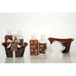 Badeset COCONUT in Badewanne - mit Duschgel und Body Lotion
