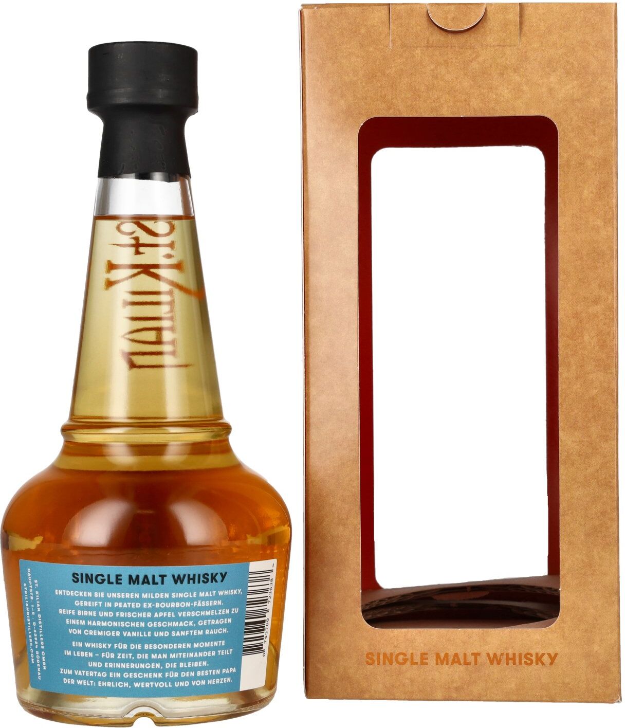 St. Kilian Unpeated Single Malt Whisky für den besten PAPA der Welt 46% Vol. 0,5l in Geschenkbox