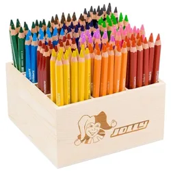 JOLLY 144er-Pack Buntstifte »X-BIG« mit Holz-Köcher gelb
