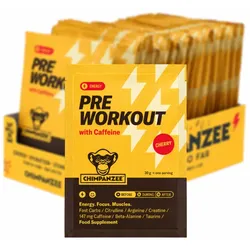 CHIMPANZEE Pre Workout Drink Kirsche mit Koffein 30g | 25 Beutel Box
