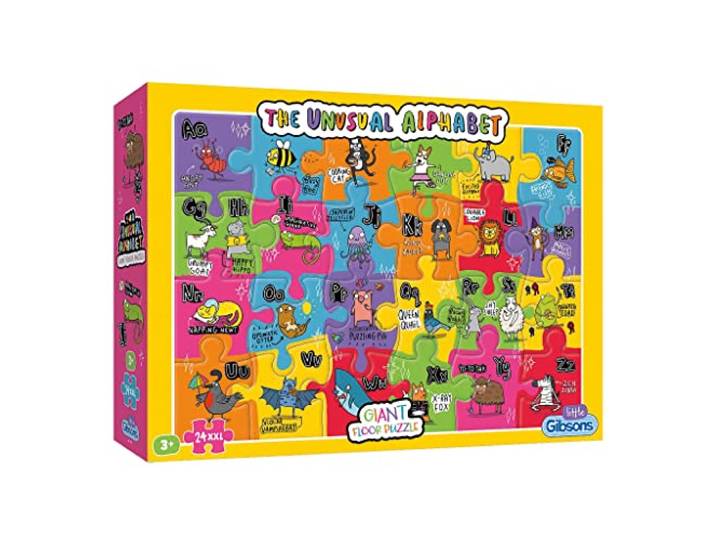 Gibsons legpuzzel XXL stukjes - The Unusual Alphabet - 24 stukjes