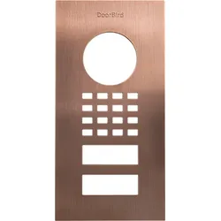 DoorBird D1101V Unterputz Frontblende – Bronze-Optik (PVD)