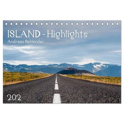 Island Highlights (Tischkalender 2027 DIN A5 quer), CALVENDO Monatskalender