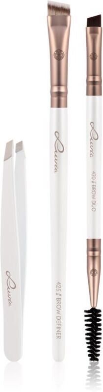 Luvia Cosmetics Prime Vegan Brow Kit brow kit Pearl White / Metallic Coffee Brown