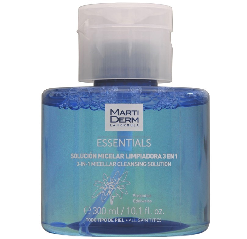 Martiderm Essentials 3 in 1 Micellar Cleansing Solution for All Skin Types 300mL