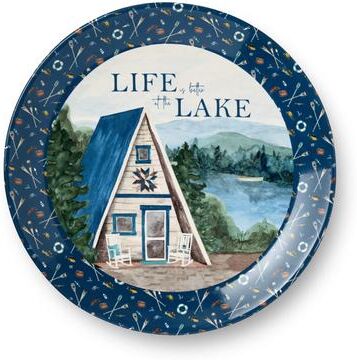 "Certified International Wake At The Lake Round Platter 13"" - 13.00""L x 13.00""W x 1.25""H"
