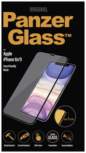 PanzerGlass Edge2Eedge Displayschutzglas Apple iPhone 11, iPhone XR 1 St. Anti-Fingerprint, antibakteriell 2665