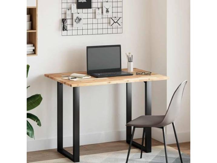 KTHLBRH Rechteckige Tischplatte 120 x 70 x 2 cm Massivholz Akazie Robust und stabil, pflegeleicht, Esstisch oder Bistrotisch, geölt