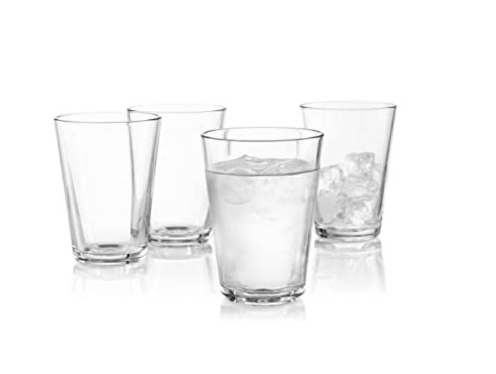 EVA SOLO Lot de 8 verres de 38 cl - En verre trempé et donc résistants à la chaleur et au froid