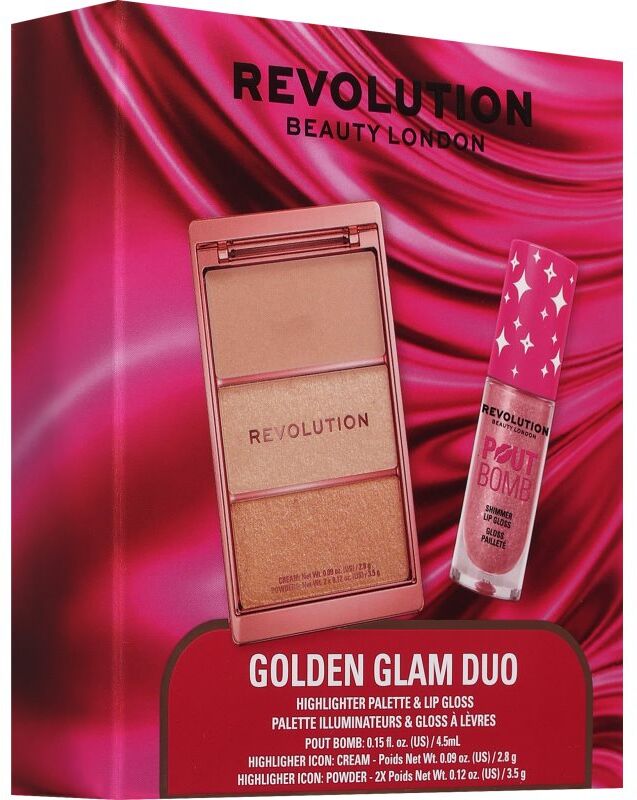 Revolution Golden Glam Duo coffret cadeau pour femme 1 pcs