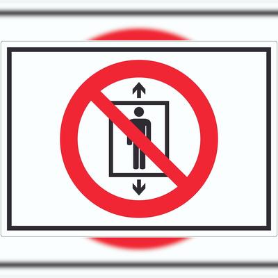 HB-Druck Personenbeförderung verboten Symbol Aufkleber A5 (148x210mm)