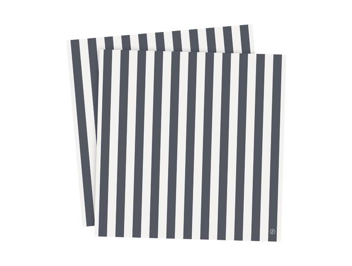 ERNST Ernst servet gestreept 33x33 cm 20-pack Blauw-wit