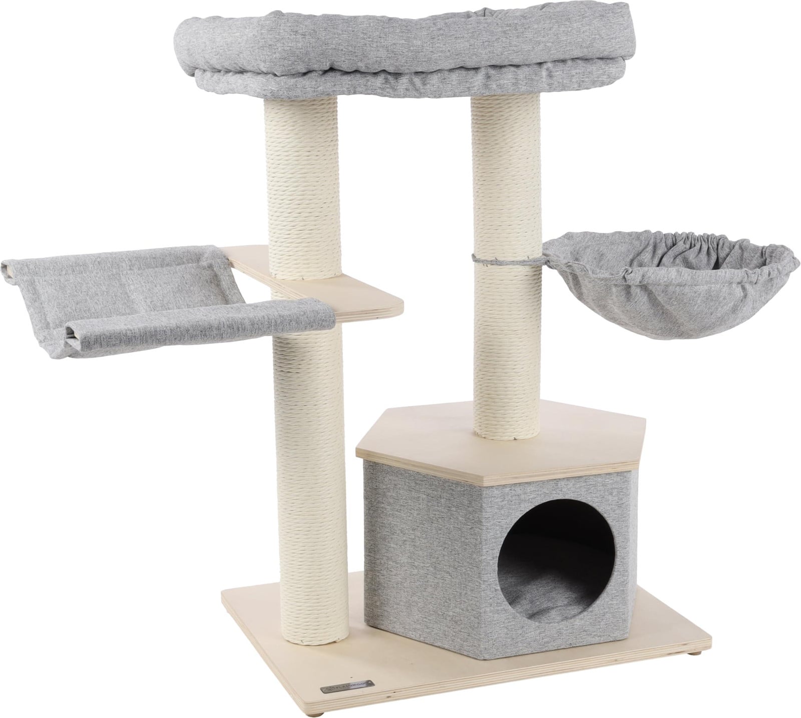 Flamingo Kraboom Kaleb – Grijs & Beige – Hoogte: 88 cm