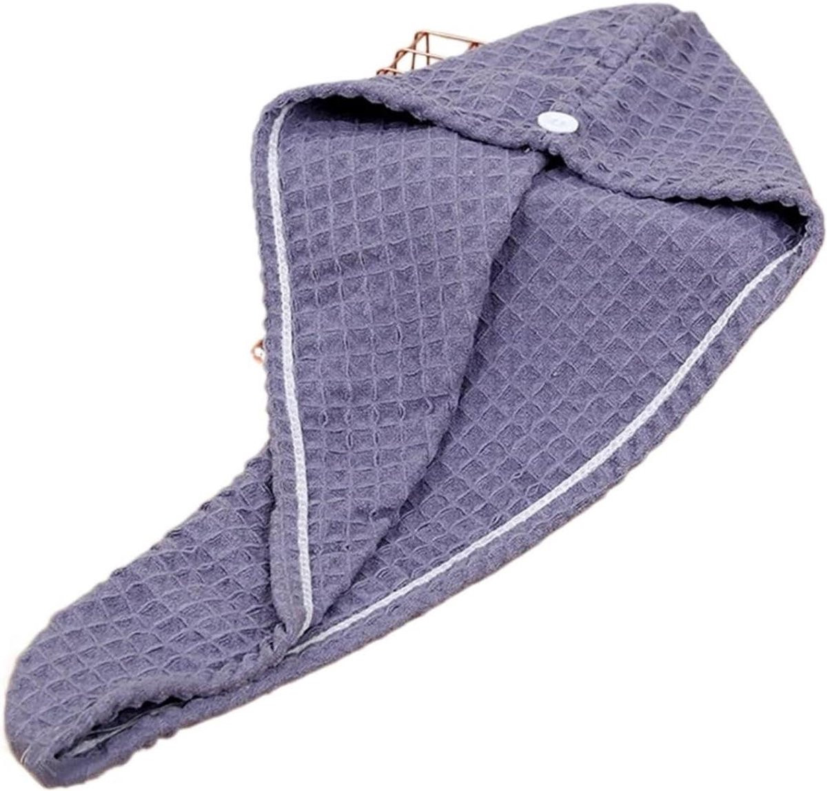 Grijs Microvezel Haardroger Handdoek Turban - 25 x 65 cm