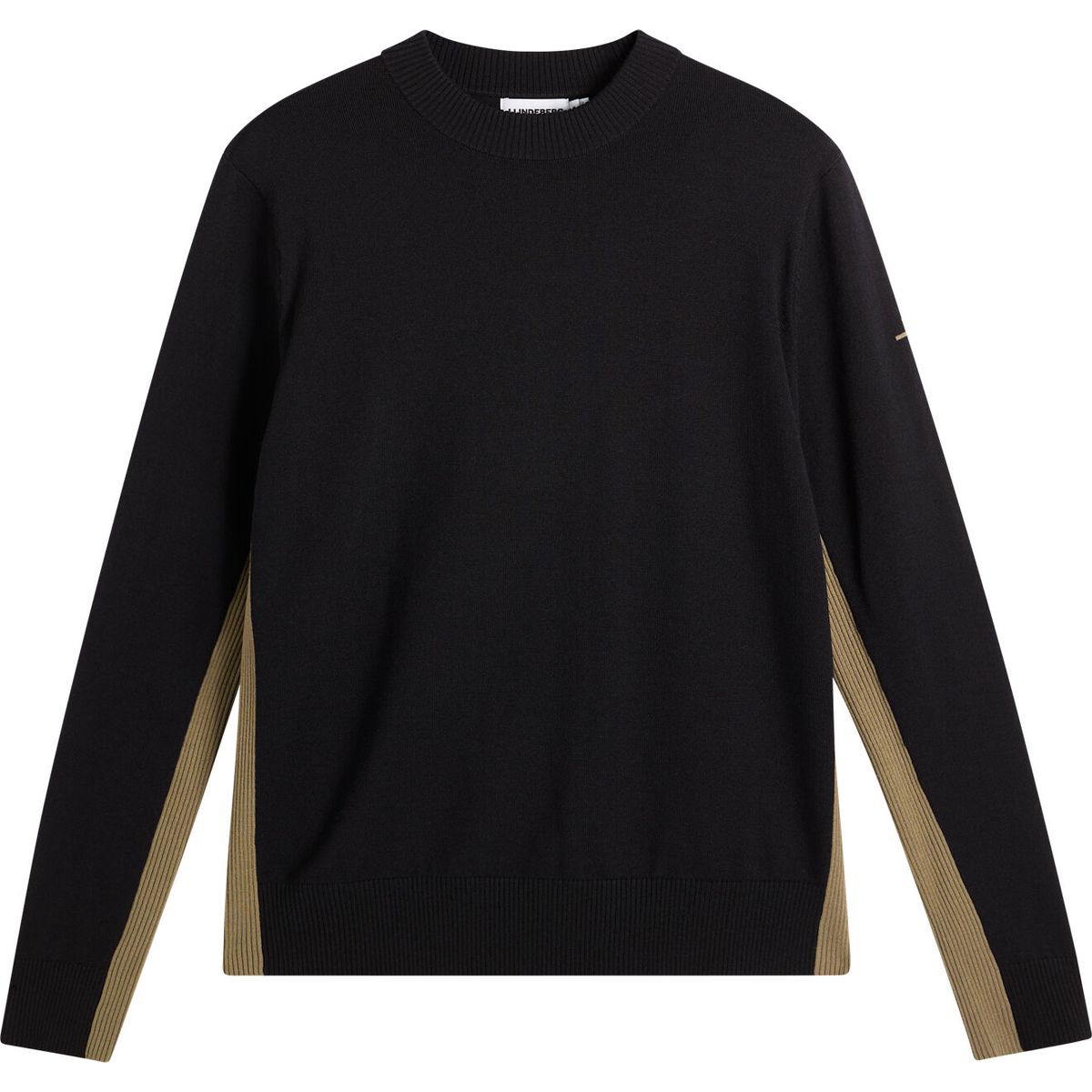 J.Lindeberg Chester Side Stripe Knit Crew black (9999) M BMKW16811-9999-M