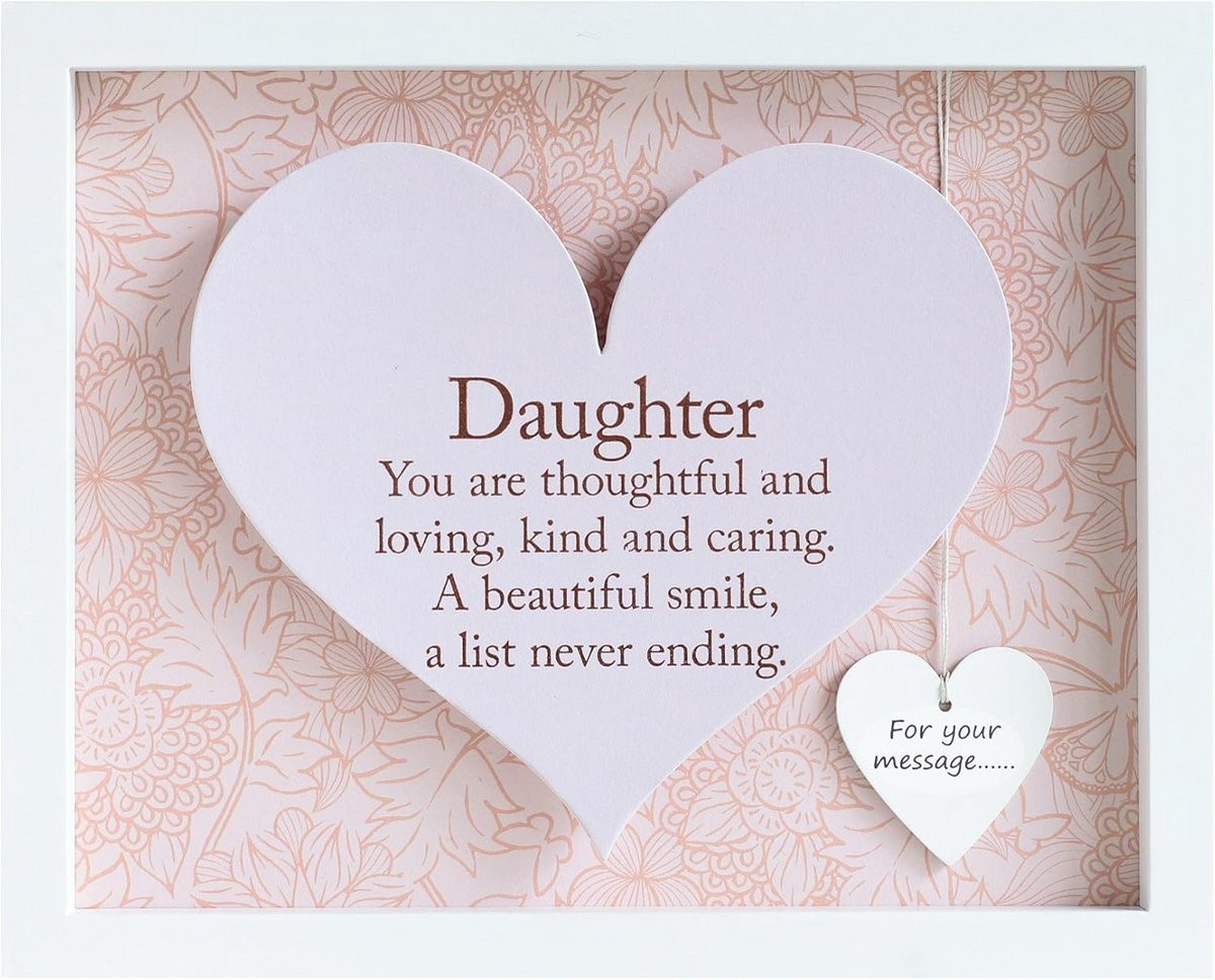 Sentiment Cadeaudoos met Rechthoekige Hartframes voor Dochter