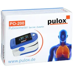PULOX PO-200 Pulsoximeter blau