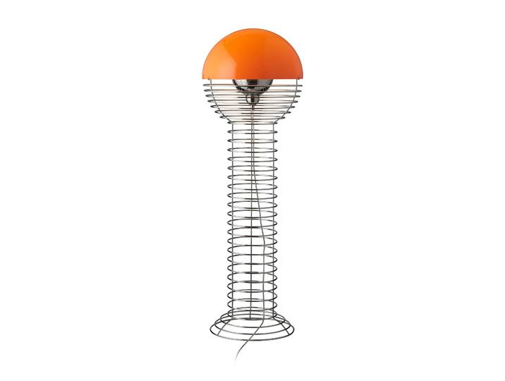 Verpan Wire Stehleuchte Chrome-orange