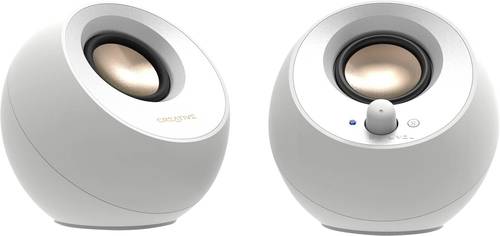 Creative Pebble V3, 2.0 2.0 PC-Lautsprecher Kabelgebunden, Bluetooth 8 W Weiß