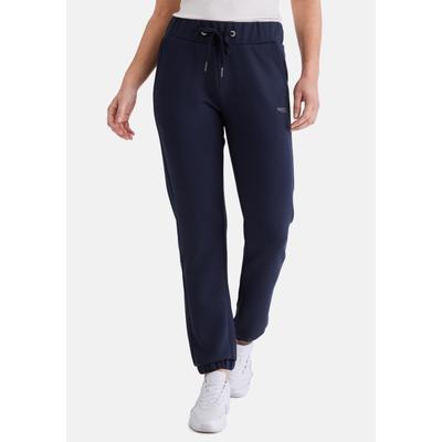 Sweathose STOOKER WOMEN "JUDY Sweathose", Damen, Gr. 44/46, blau (navy), Sweatware, 55% Polyester, 40% Viskose, 5% Elasthan, gerade lang, Hosen Sweathose, Sporthose Sweathose Regular Fit Sport für Damen