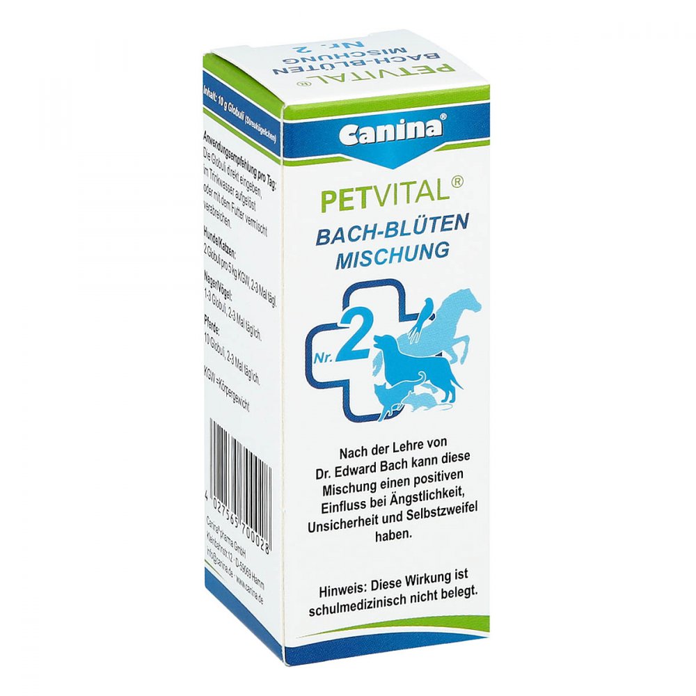 Canina pharma GmbH Petvital Bachblüten Nummer 2 Globuli veterinär 10528541
