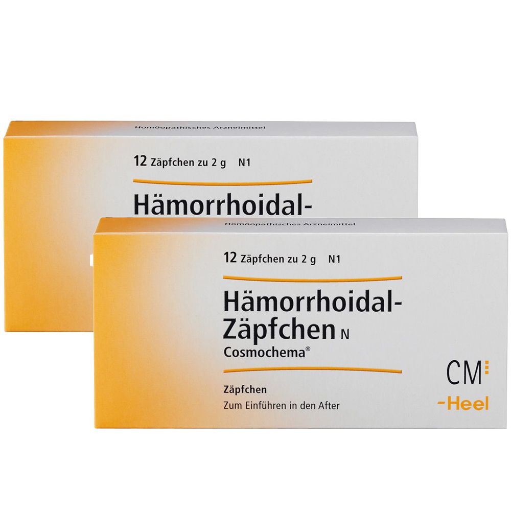 Hämorrhoidal Zäpfchen N Cosmochema Doppelpack 2x12 St Suppositorien