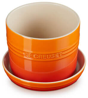 Le Creuset Volcanic Stoneware 14cm Herb Planter with Tray