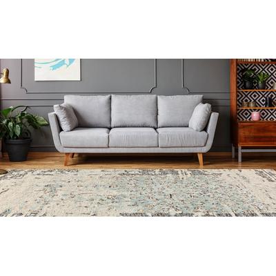 Teppich CALO-DELUXE "Shailene 1006" Gr. 3, grün (mint), B:120cm H:12mm L:180cm, Kunstfaser, Viskose, Wolle, Teppiche, Teppich, Kurzflor, Wohnzimmer