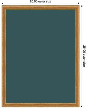 Amanti Art Deep Teal Canvas Magnetic Board, Cordelia Framed Memo Board