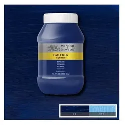 Winsor & Newton, Künstlerfarbe + Bastelfarbe, Galeria Acrylic 1L Winsor Bleue 706 (1000 ml)