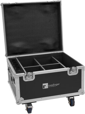 Roadinger Flightcase 4x AKKU IP PAR 7 Schwarz