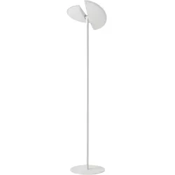Gea Luce GPIB01 Stehleuchte, mattweiß, 28 W LED, 1730 lm, 3000 K, dimmbar, Druckknopf _ Gealuce