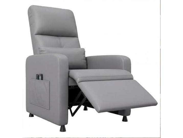 IDEALHOUSE Relaxsessel Fernsehsessel Elektrisch, Massagesessel mit Wärmefunktion, PU-Leder Einzelsessel, 2 Seitentaschen & USB-Anschluss, TV Sessel für Wohnzimmer Komfort Einzelsessel