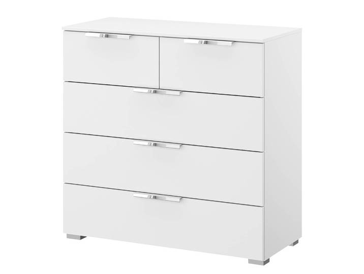 Buffet x3+2 80 x 81 x 42cm Blanc/Blanc alpin Chrome