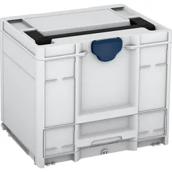 Tanos systainer3 Combi M 337 lichtgrau (RAL 7035), Verschluss saphirblau (RAL 5003), Griff schwarz (RAL 9004) - 83550048.188