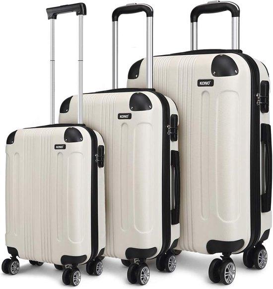 Famanu Hartschalen-Reisegepäckset 3-teilig mit Spinner-Rädern - Ideal für Geschäftsreisen und Wochenendausflüge