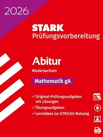STARK Mathematik gA - Abitur 2026 Niedersachsen - Prüfungsvorbereitung (Abitur-Prüfungen) - Preis vom 09.10.2026 07:28:09 h