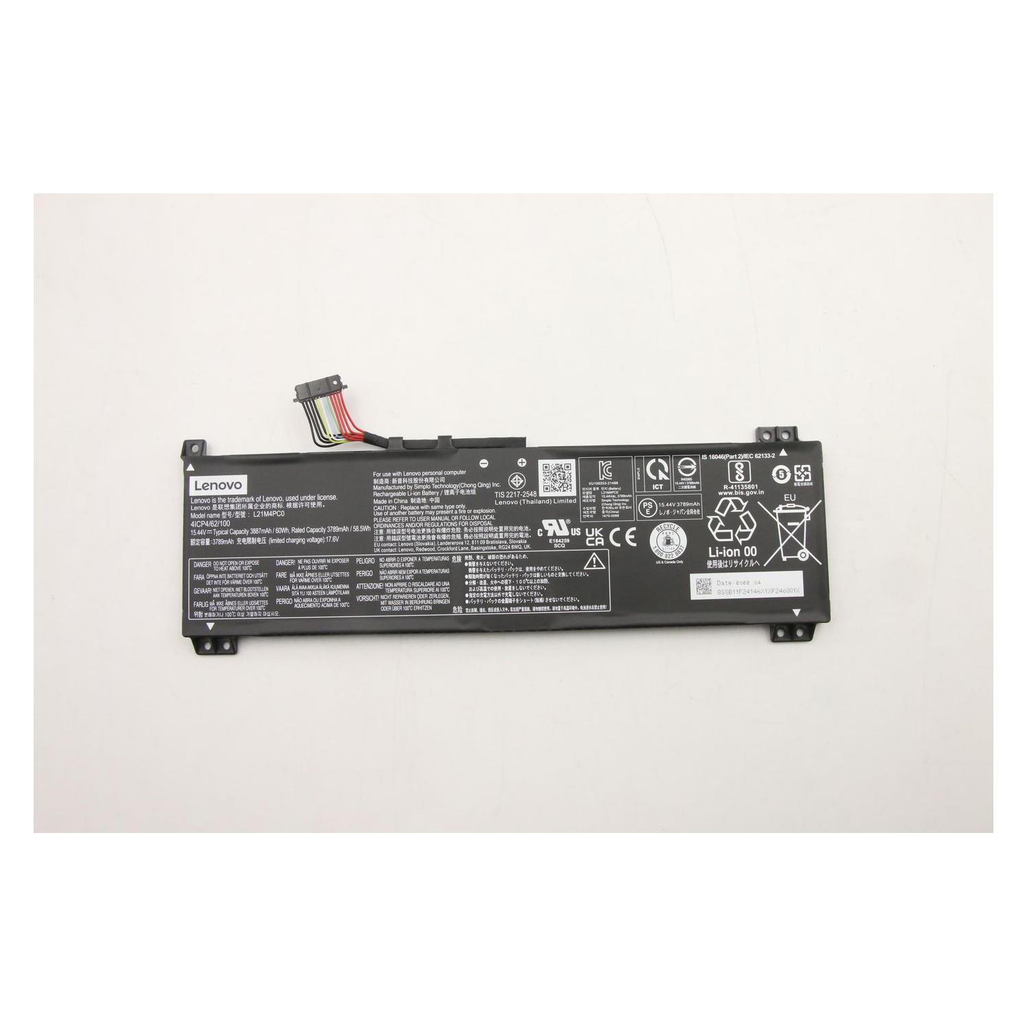 Lenovo BATTERY 4cell 60Wh 15.44V (4 Zellen) (5B11F24158)