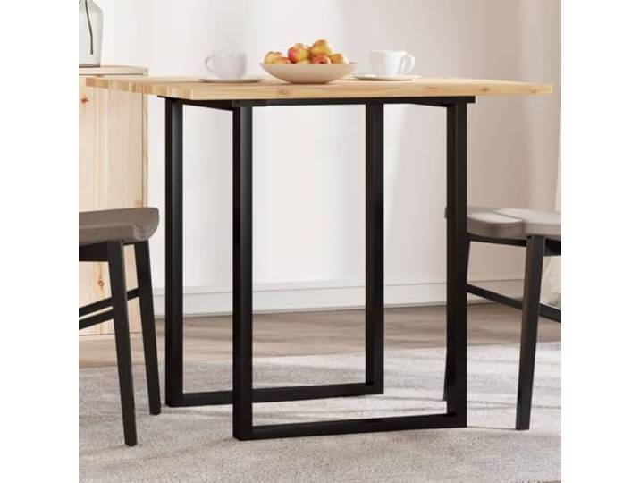 ZXQVLMRS Tischplatte Quadratisch 80x80x2 cm aus massivem Akazienholz Braun Robustes Hartholz, Vielseitig für Esstische, Pflegeleichte Oberfläche