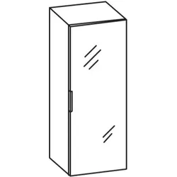 Artiqua 400 Midischrank, Oxid Dunkelgrau quer, 400-MST-1-45-R-723 400-MST-1-45-R-723