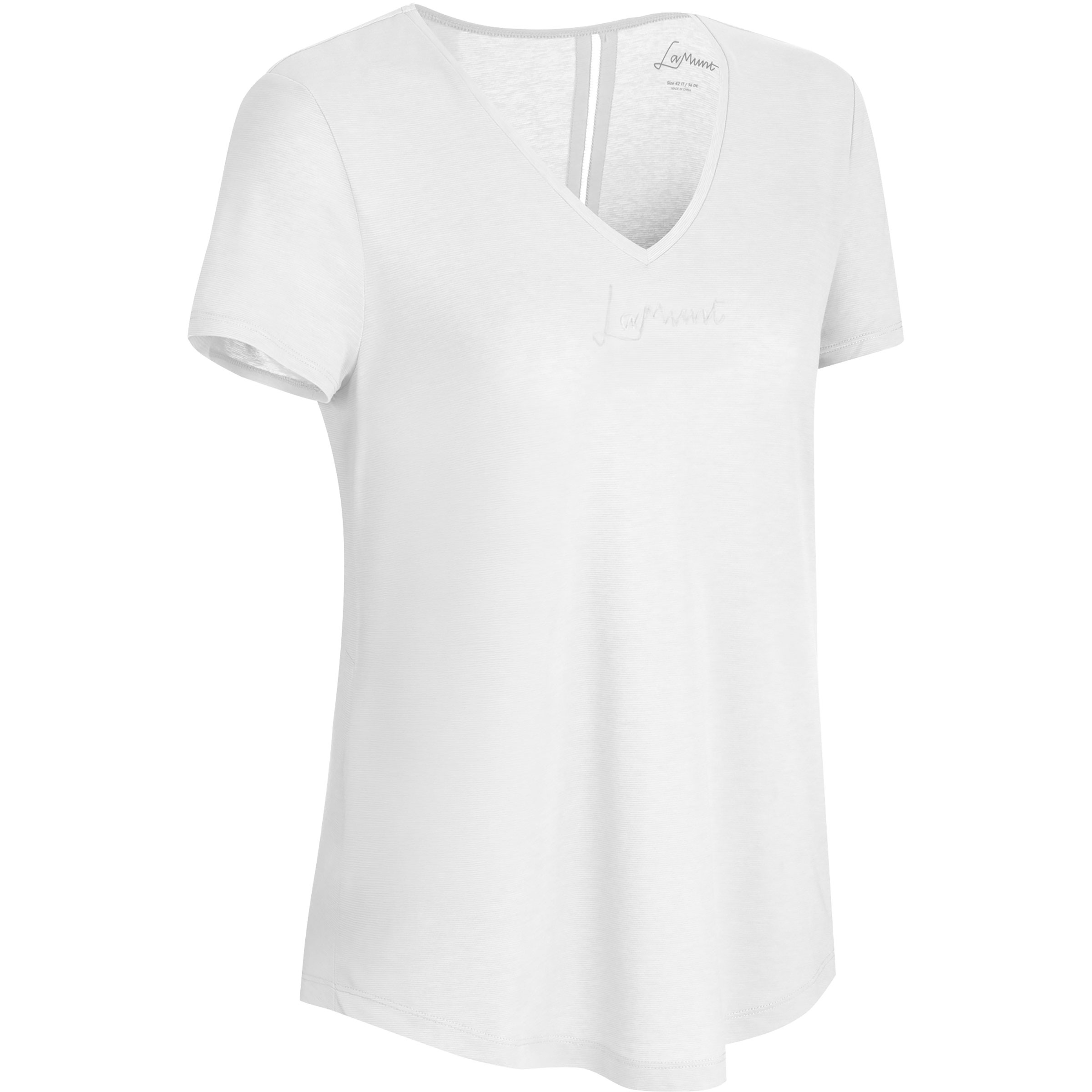 LaMunt Tina Logo Light Damen T-Shirts weiss Größe XXL Trekking Hautfreundlich