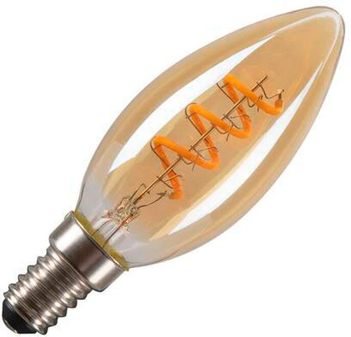 Slv Led C35, Led-Leuchtmittel, Gold, E14, 2w, 1800k - Led Lampen Sockel E14