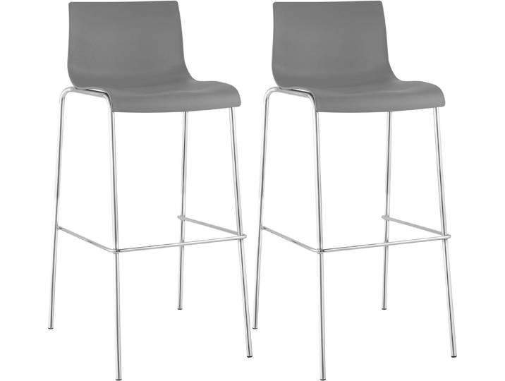 CLP Barhocker Hover Kunststoff (Set, 2er), 4-Fuß Gestell