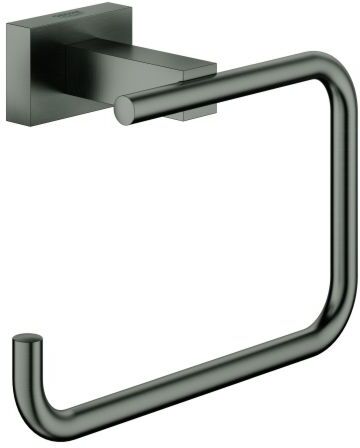 Grohe Essentials Cube WC-Papierhalter 40507AL1 hard graphite gebürstet, ohne Deckel, verdeckte Befestigung