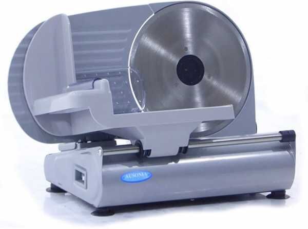 R.G.V. RGV Ausonia 220 Silver - Aufschnittmaschine mit 220mm herausnehmbarem Messer, 150W